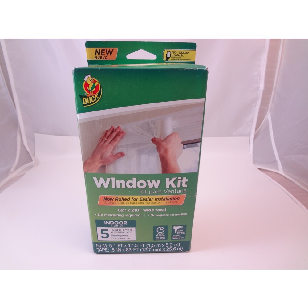 Duck Brand Shrink Film Window Insulation Kit Indoor X-LARGE 62‎ in. x 210 in.